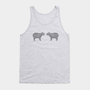 Capybaras in Love - cute capybara design - light colors Tank Top